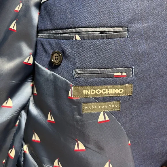 Indochino Custom Navy Blue Suit – Tailored Fit – Sharp & Timeless